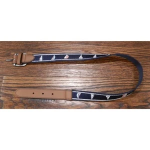 Janie and Jack Sailboat Pattern blue Kids Belt Size 4 to 5 - Picture 1 of 3
