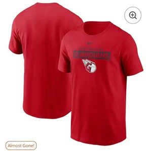 Men's Cleveland Guardians Nike Red Team T-Shirt NWT S - Picture 1 of 3