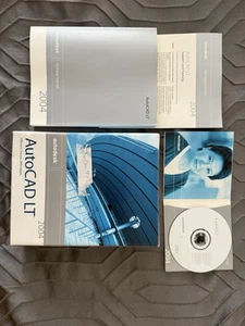 Autodesk/AutoCAD LT 2004 Software, 1 CD, User's Guide, Serial # - Photo 1/4