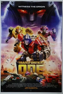 Transformers One - original DS movie poster - 27x40 D/S 2024 Final MINT
