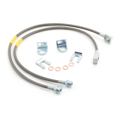 Líneas de freno delanteras extendidas de acero inoxidable para Jeep Wrangler YJ/TJ 1987-2006 Foto 1 de 3