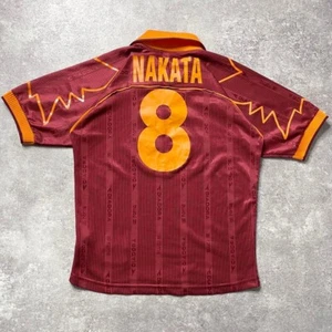 Hidetoshi Nakata #8 1999 2000 Roma Original Praise JERY JIADORA Shize M F/S JP - Picture 1 of 13