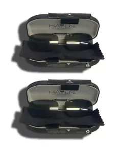 2 Haven Fits Over Clip On Sunwear REC B 54 lenti nere senza montatura NUOVE!! - Foto 1 di 1