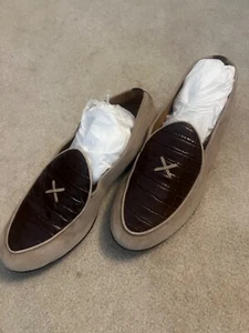 Del Toro men’s Sandstone Croc Milano Loafer - SIZE 10 NEVER WORN WITH BOX! - Picture 1 of 6