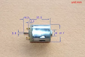 Motor de cepillo de carbono de eje inverso RS-365SA DC6-24V para espejo retrovisor de coche 1 pieza - Imagen 1 de 3