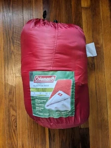 Coleman Palmetto Cool Weather Adult Regular Sleeping Bag Outdoor Camping Red - Picture 1 of 4