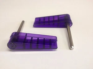 Williams Logo Flipper klar lila durchscheinend Flipper Kunststoff Fledermäuse mit Wellen - Bild 1 von 1