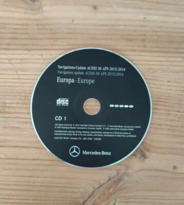 Navigation CD Mercedes AUDIO 50 APS NTG2 BENELUX GREAT BRITAIN IRELAND 2015/2016 - Bild 1 von 3