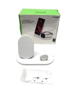Belkin drahtloses 3-in-1 Ladegeraet, Weiss - Zdjęcie 1 z 4