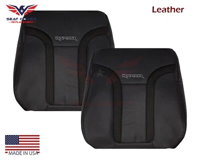 2010 2011 2012 2013 14 福特 F150 Raptor SVT 右左黑色皮革座椅套 — 第 1/4 张图片