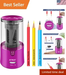Ultra-Fast Electric Pencil Sharpener for Colored Pencils – Auto Stop & Efficient - Picture 1 of 9