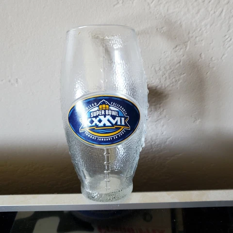 Nfl  super bowl 37 Glass 2003 san diego,ca.free ship u.s Cover