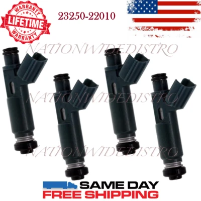 4 оригинальные топливные форсунки Denso для Toyota Corolla Chevrolet Prizm 1,8 I4 1998-1999 годов выпуска - Изображение 1 из 4