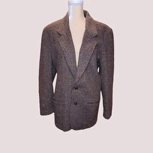 Lizwear tweed wool blend Career blazer woman’s size 14 Green T36 - Picture 1 of 9