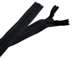 100 pc 22 inches quality invisible Hidden zipper black # 3 close end - Picture 1 of 2