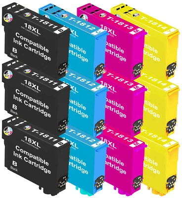 3 Sets Compatible Ink Cartridges for Epson XP-225 XP-322 XP-415 XP-422 XP-425 - Image 1 of 4