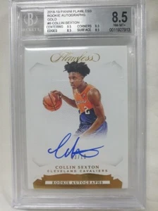 2018-19 FLAWLESS COLLIN SEXTON /10 GOLD AUTO ROOKIE BGS 8.5 10 RC AUTOGRAPH - Picture 1 of 2