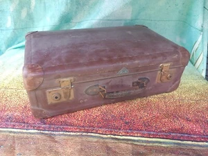 Alter Reisekoffer Handkoffer Vintage Hartschalenkoffer Dekokoffer Koffer - Bild 1 von 20