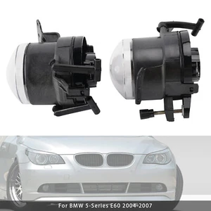 Pair Front Bumper Fog Light Lamp Bulb Housing For BMW E60 5-Series 2004-2007 AU - Picture 1 of 10