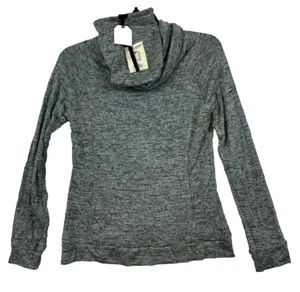 Hello Mello Top Womens S 4-6 Carefree Threads Cowl Neck Lounge Black NEW - Picture 1 of 11