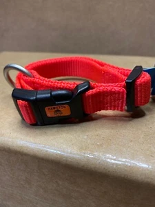 HAMILTON Small Adjustable Safety Dog Collar Neck 8”-14” Orange New B2 - Picture 1 of 9