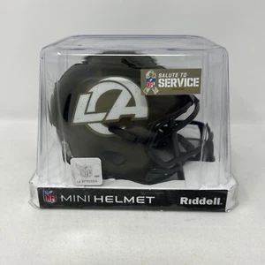Los Angeles Rams NFL Salute To Service Alternate Speed Mini Helmet Riddell J1 - Picture 1 of 4