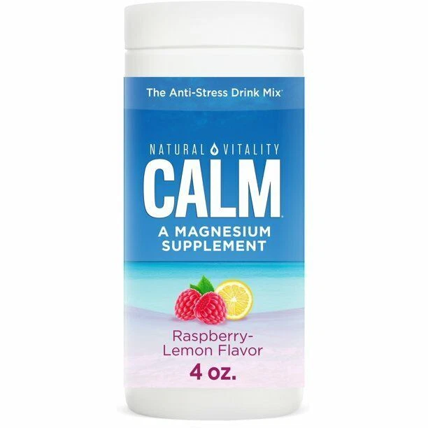 Natural Vitality Calm Mineral Supplement Vitamin Powder - 4oz