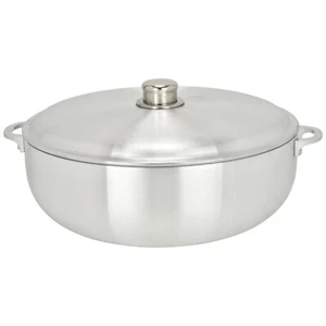 Chef Pro Commercial Grade Aluminum Caldero Stock Pot, Silver, 13.3 Quarts - Picture 1 of 6