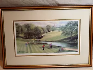 High Tee Signed Golf Golfing Print by Terry Harrison - Picture 1 of 12