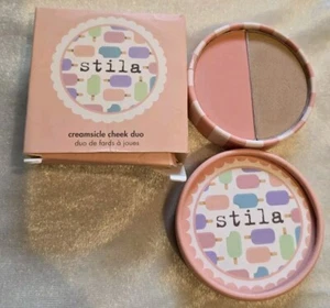 STILA Blush Duo Cheek CREAMSICLE pressed powder 0.26 oz 7.4 g NEW rare HTF - Picture 1 of 9