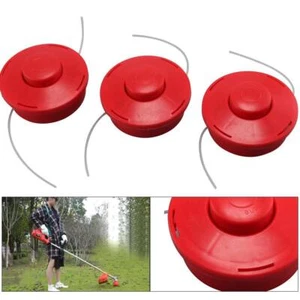 3x Doppelfadenkopf Fadenkopf Fadenspule, Tippautomatik Rasentrimmer Rot - Bild 1 von 8