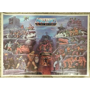 Poster promozionale vintage 1985 He-Man Mattel Masters Of The Universe Evil Horde MOTU - Foto 1 di 8
