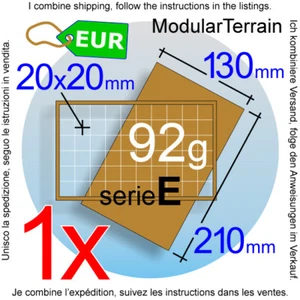 1x MDF Movement Tray 6x10 10x6 (E 0mm) 20mm Square Base War Hammer 40k Bandeja - Imagen 1 de 7