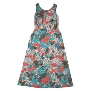 Talbots Dress Maxi Floral Sleeveless Tropical Beach Vacation Party Petite Medium - Picture 1 of 5