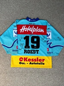 Rare Stacy Roest SC Rapperswil-Jona Lakers Signed Autograph Swiss Hockey Jersey - Picture 1 of 14