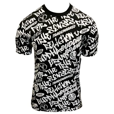 Precio de venta sugerido por el fabricante $59.99 CAMISETA MANGA CORTA TRUE RELIGION NEGRA CUELLO REDONDO M L XL Foto 1 de 4