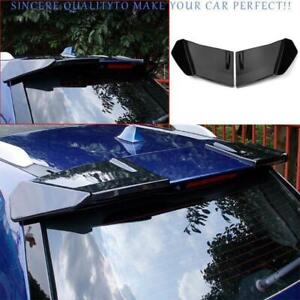 For Nissan X-TRAIL Rogue 2014-2020 Bright black abs Roof Trunk Spoiler Wing 2x