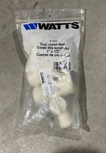 WATTS Quick Connect Plumbing Solutions P-1077 Dual Union Body - Picture 1 of 2