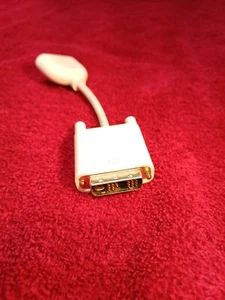 Genuine Apple Mac MacBook Pro Male DVI to VGA Monitor 6 Inch Long Adapter Cable - Picture 1 of 5