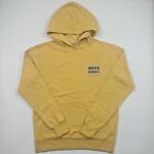 Billabong Women Hoodie Pullover Yellow Logo Front Spell Out Active Casual Size S
