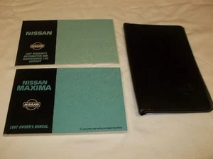 1997 NISSAN MAXIMA OWNER'S MANUAL 3/PC SET & BLACK NISSAN FACTORY CASE.FREE S/H - Bild 1 von 1