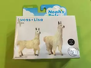 NOAH'S PALS LAMA Alpaka Tier PVC Figur Figur Modell Paar in Box - Bild 1 von 2