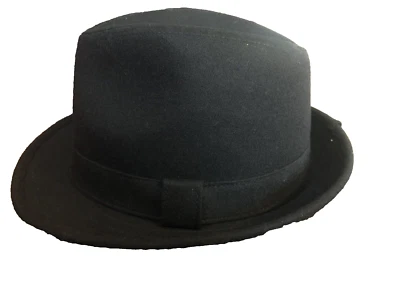 Sombrero Fedora Negro Hombre Weatherproof Garment Company Talla M Foto 1 de 4