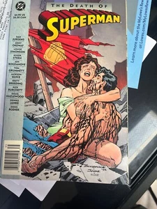 The Death of Superman Comic Book (thick)- 1993 - 1st Edition-Near Mint-Very Rare - Picture 1 of 2