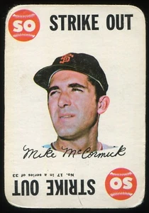 1968 Topps Baseball Spiel #17 Mike McCormick San Francisco Giants - Bild 1 von 2