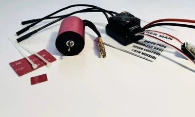 HSP 2720KV Motor And 50A ESC Brushless Combo 2-3S Lipo 03302 37017 WP 10BL50 RTR - Image 1 of 4