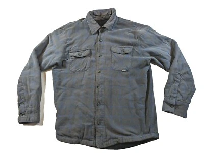 Camisa De Colección Y2K Oxidada Con Botones Hombres Talla L Multicolor Oxidada Simulación Sherpa Franela Foto 1 de 4