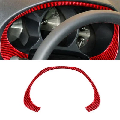 Cubierta de velocímetro interior de fibra de carbono rojo vinilo para Lexus GS300 350 430 Foto 1 de 4