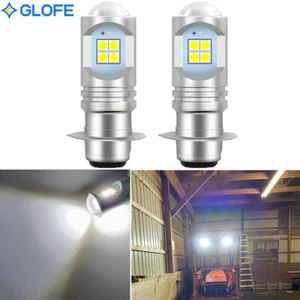 2 White LED Head Light Bulb for Honda 34901-706-000 12V double contact pre-focus - Picture 1 of 12