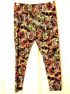 Leggings No Boundaries XL-XG 15-17 Calaveras W:32" H:40" R:12 I:27" - Imagen 1 de 6